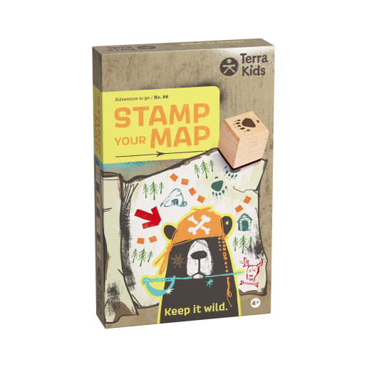 HABA Terra Kids - Kinder Stempelset für Schatzsuche, inkl. Stempelkissen | ab 4+ Jahre | Kleingeschenke