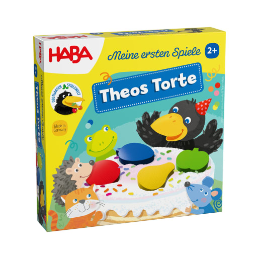 HABA Meine ersten Spiele - Theos Torte, Bewegungsspiel, ab 2 Jahren | ab 2+ Jahre | Motorikspiele
