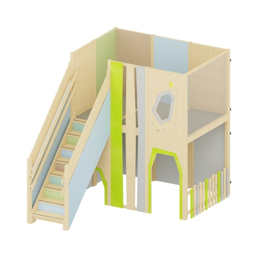 WEHRFRITZ Spielhaus Wurzelburg | ab 3+ Jahre | Spielanlagen/Kombinationen 2 Ebene (fest installiert)