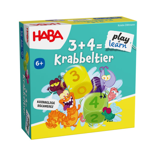 HABA 3 + 4 = Krabbeltier, Lernspiele, Gedächtnistraining für Kinder, Spiele zur Entwicklungsförderung