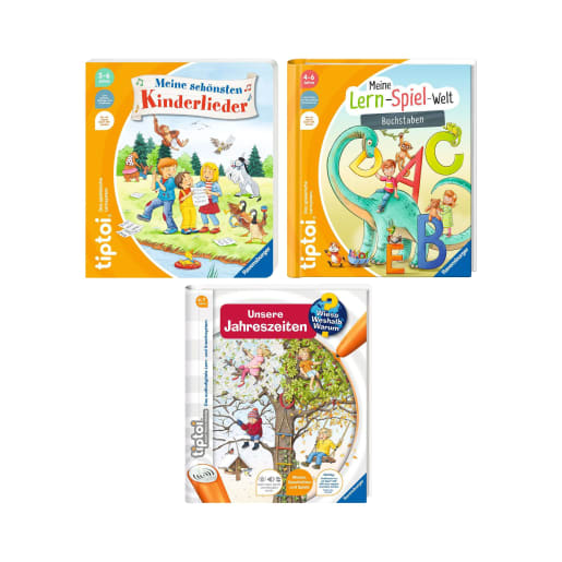 Ravensburger tiptoi Buchset: Jahreszeiten, Buchstaben & Kinderlieder
