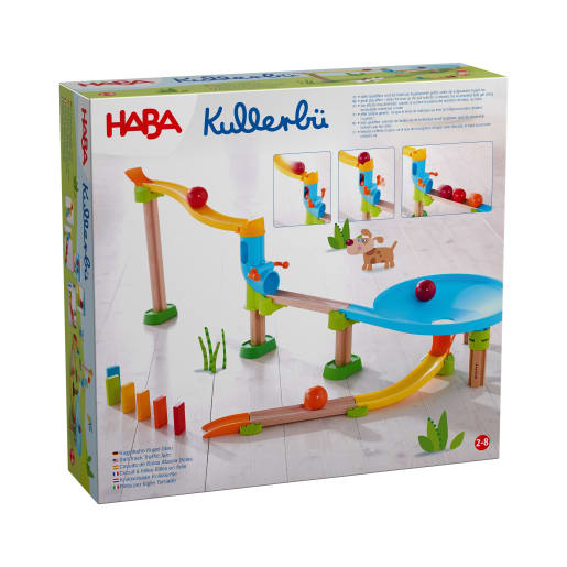 HABA Kullerbü – Kugelbahn Kugel-Stau, Kugelbahn, Murmelbahn, hochwertig, 19-24Monate