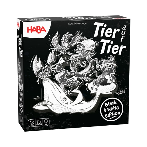 HABA Tier auf Tier – Black & White Edition | ab 4+ Jahre | Motorikspiele