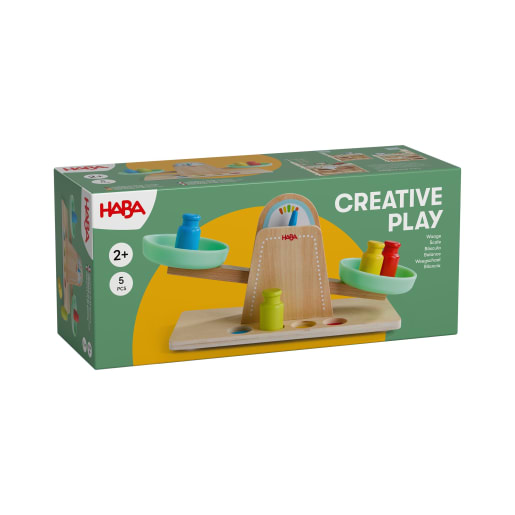 HABA Creative Play – Waage | ab 2+ Jahre | Spielküchen, Haushalt und Zubehör