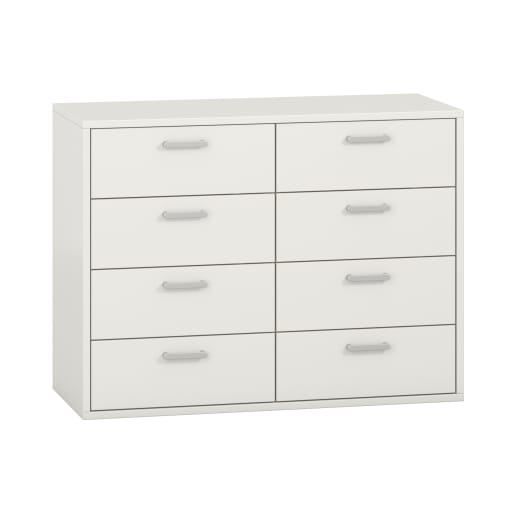 WEHRFRITZ Schubkastenschrank mit 8 Schubkästen, Dekor, B 100 x H 75 x T 42 cm