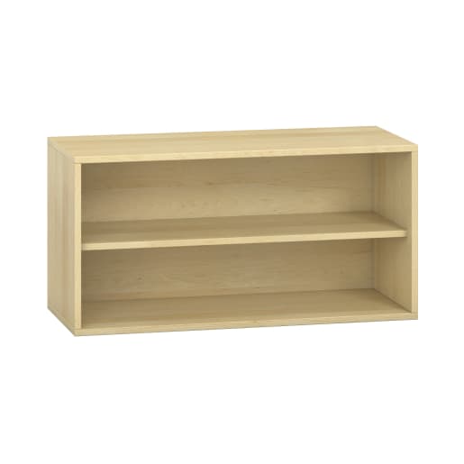 WEHRFRITZ Schrank mit Spiegel-Rückwand, offen, B 100 x H 50 x T 42 cm, Furnier | ab 0+ | Zubehör Schränke und Regale