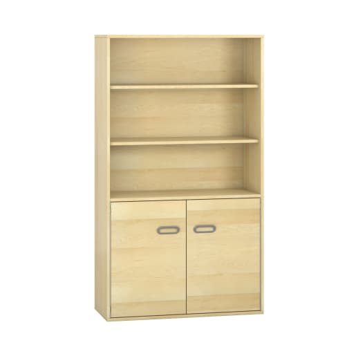 WEHRFRITZ Kombischrank mit Doppeltür, oben offen, Furnier, B 100 x H 175 x T 42 cm