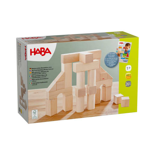 HABA Meine ersten Bausteine - natur | ab 12+ Monate | Holz- und Naturbausteine