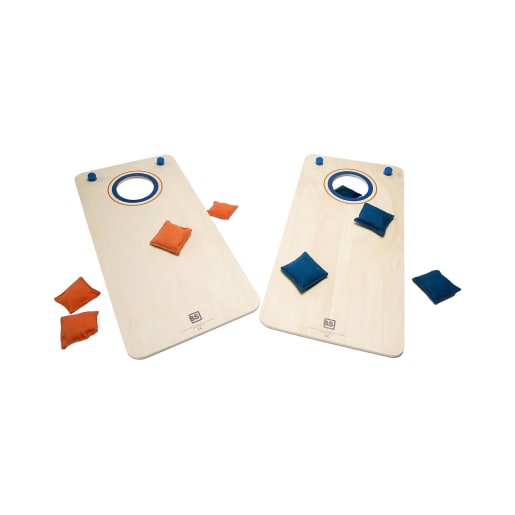 WEHRFRITZ Cornhole Wurfspiel, ab 6 Jahren, für Innen- und Außenbereich | ab 6+ Jahre | Wurf-, Ziel und Rückschlagspiele