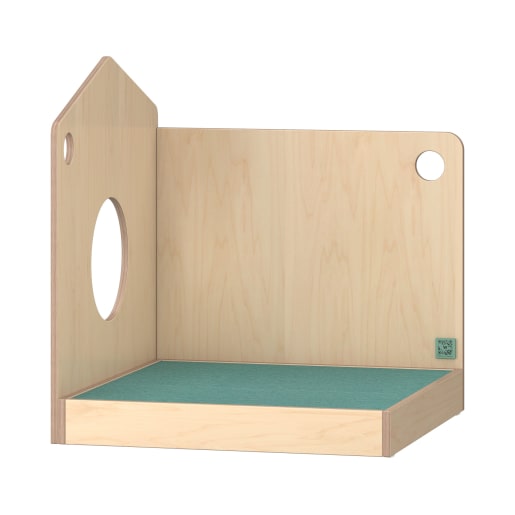 WEHRFRITZ Spielpodest mit Raumteilerfunktion Tretfordbelag 82 x 90 x 90 cm | ab 0+ | Podeste, Podestkombinationen, Bühnen und Zubehör