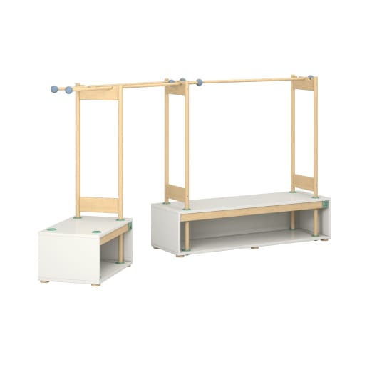 WEHRFRITZ Flexi Modul Spielschrank Set 2 Dekor weiß 8-teilig | ab 12+ Monate | Unterschränke