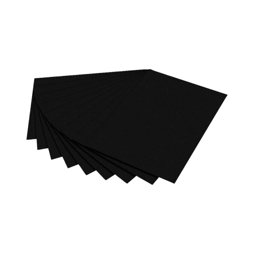 WEHRFRITZ Tonkarton, schwarz, 220 g/m², 50 x 70 cm, 25 Bogen | Bastel-, Tonpapier und -karton | Für Krippe & Kindergarten, Schule & Hort, Therapie & 