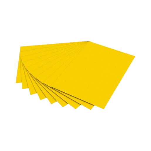 WEHRFRITZ Tonkarton, bananengelb, 220 g/m², 50 x 70 cm, 25 Bogen | Bastel-, Tonpapier und -karton | Für Krippe & Kindergarten, Schule & Hort, Therapie
