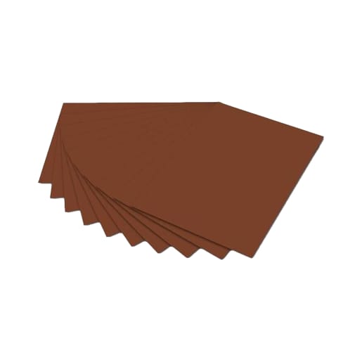 WEHRFRITZ Tonkarton, schokobraun, 220 g/m², 50 x 70 cm, 25 Bogen | Bastel-, Tonpapier und -karton | Für Krippe & Kindergarten, Schule & Hort, Therapie