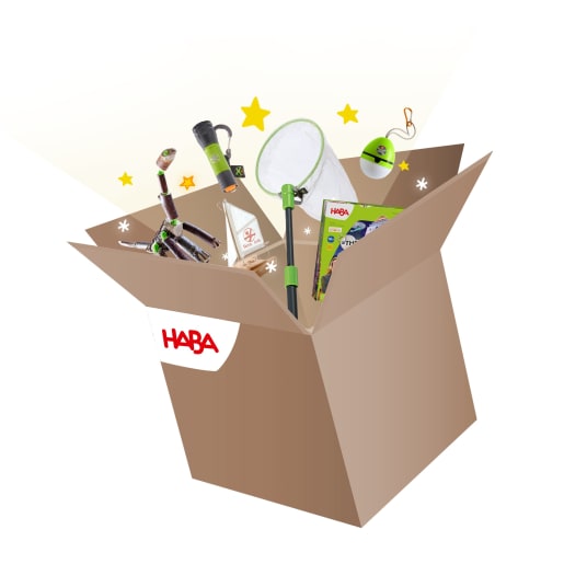 HABA Mystery-Outdoorbox, Überraschungsbox, von 5-10 Jahren | ab 5+ Jahre | Sand- und Gartenspielzeug