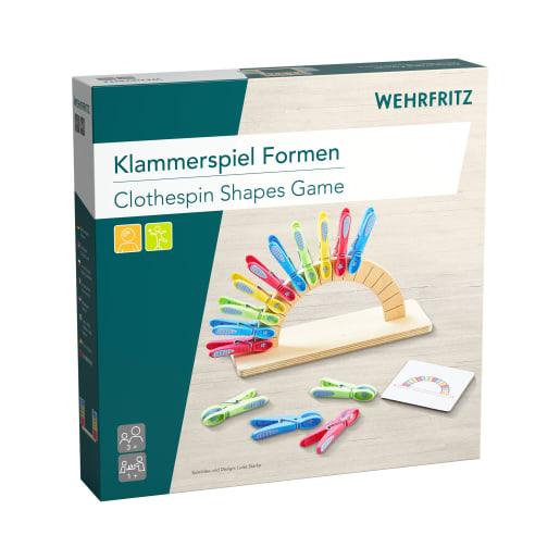 WEHRFRITZ Klammerspiel Formen | ab 3+ Jahre | Motorikspiele | Für Krippe & Kindergarten, Schule & Hort, Therapie & Pflege