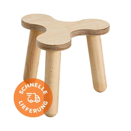 WEHRFRITZ Hocker Kleeblatt, Sitzh. 35 cm | ab 5+ Jahre | Hocker | Für Krippe & Kindergarten, Schule & Hort
