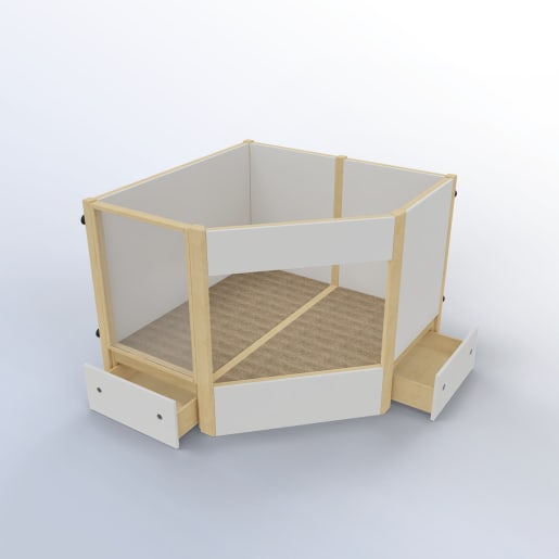 WEHRFRITZ Krabbler Spielhaus Sternenwinkel | ab 12+ Monate | Spielanlagen/Kombinationen Bauteile 2 Ebene (fest installier