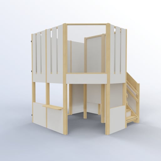 WEHRFRITZ Spielhaus Sternenschloss | ab 3+ Jahre | Spielanlagen/Kombinationen 2 Ebene (fest installiert)