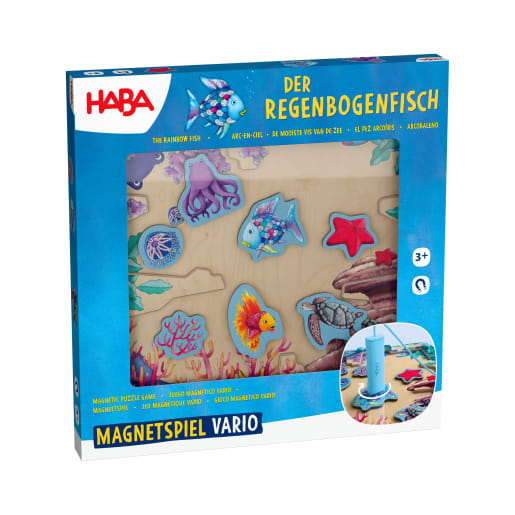 HABA Magnetspiel Vario Der Regenbogenfisch, ab 3 Jahren | ab 3+ Jahre | Motorikspiele