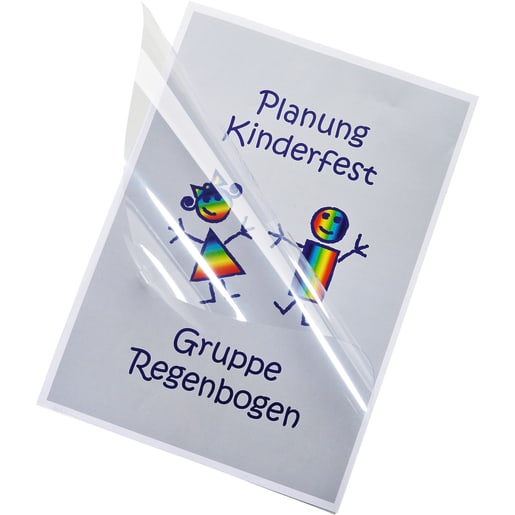 Einbanddeckel DIN A4, transparent, 100 Stück