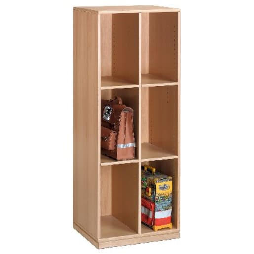 WEHRFRITZ Schultaschenschrank, B 67,4 x H 160,4 x T 47 cm, 6 Fächer, Fach-Innenmaß B 30 x H 49 cm