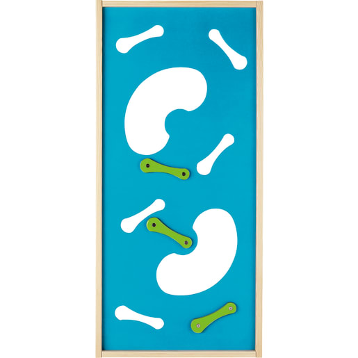 Kletterwand, blau