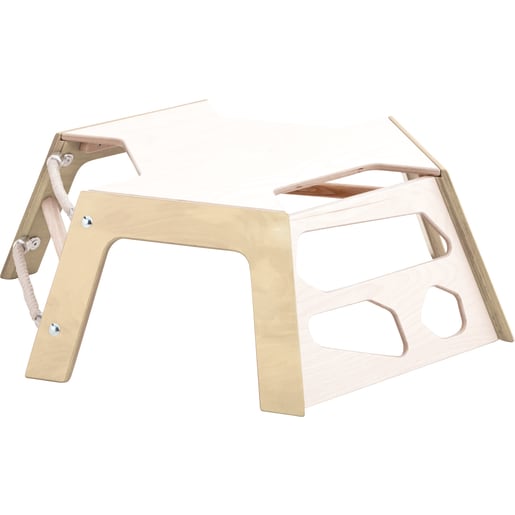 WEHRFRITZ Mount Mini, natur | ab 18+ Monate | Wippen, Balancieren und Karusells, portable | Für Krippe & Kindergarten, Schule & Hort