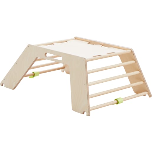 WEHRFRITZ Zwergensattel, natur | ab 2+ Jahre | Wippen, Balancieren und Karusells, portable | Für Krippe & Kindergarten, Schule & Hort