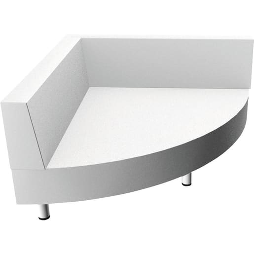 WEHRFRITZ Viertelkreispodest mit 2 Rückenlehnen, Sitzhöhe 35 cm