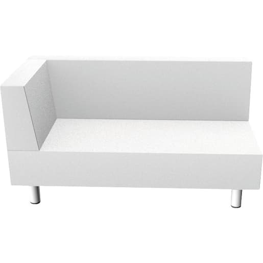WEHRFRITZ Mittleres Podest mit Ecklehne links, Sitzhöhe 44 cm | ab 0+ | Sitzelemente und Zubehör | Für Krippe & Kindergarten, Schule & Hort, Therapie 