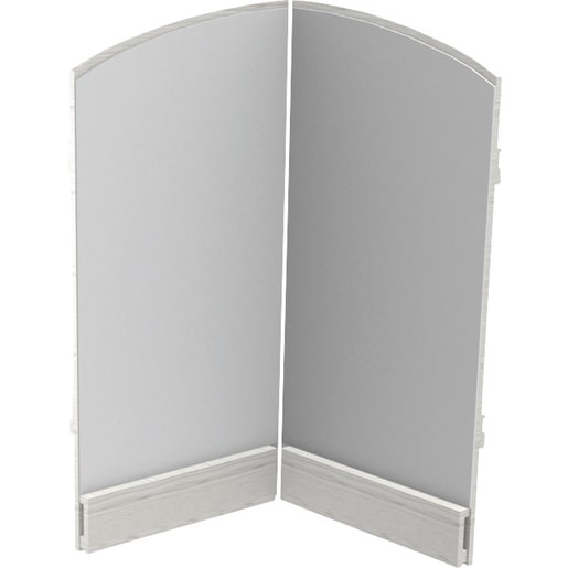 WEHRFRITZ Eckspiegel Berg, L 65 x B 65 x H 106 cm | ab 0+ | Spiegel | Für Krippe & Kindergarten, Schule & Hort, Therapie & Pflege