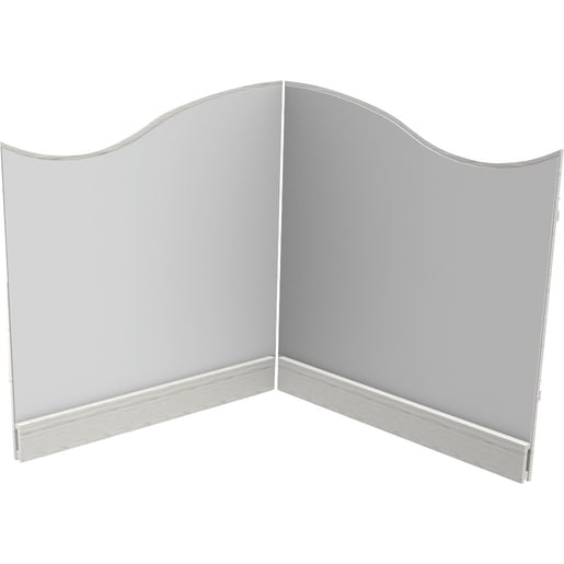 WEHRFRITZ Eckspiegel Berg und Tal, L 125 x B 125 x H 106 cm