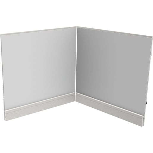 WEHRFRITZ Eckspiegel, gerade, L 125 x B 125 x H 97 cm