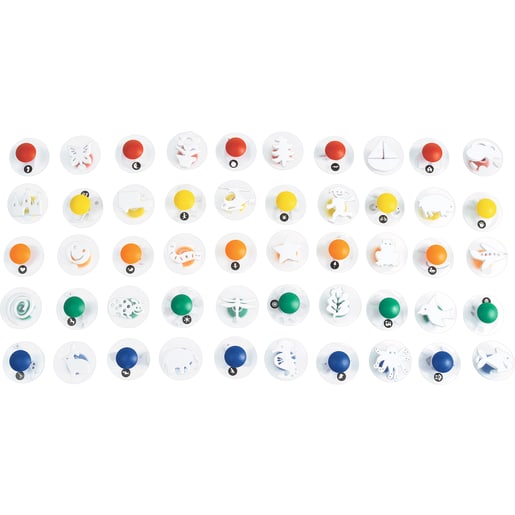 Stempel-Mix, 50-teilig