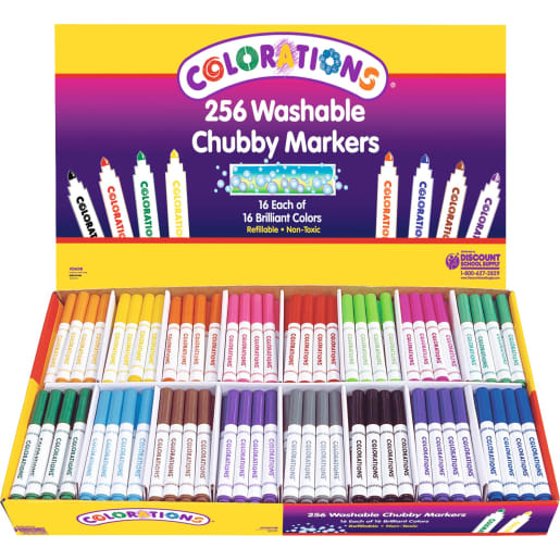 Colorations Kinder-Fasermaler-Großpack, 256 Stifte