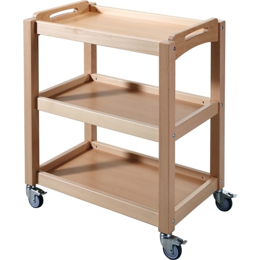 WEHRFRITZ Servierwagen B 75 x H 87 x T 48 cm | Servierwagen | Für Krippe & Kindergarten, Schule & Hort, Therapie & Pflege