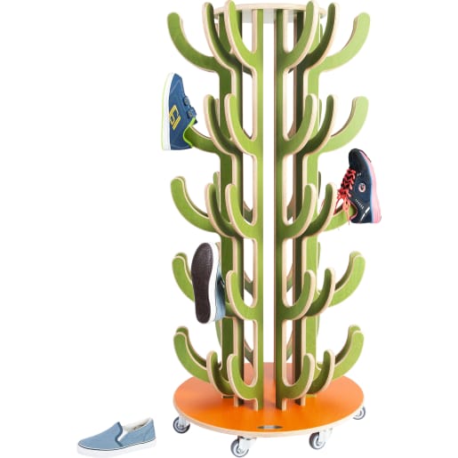 Stiefelkaktus , für 30 Schuhpaare | ab 0+ | Garderobenwägen | Für Krippe & Kindergarten, Schule & Hort
