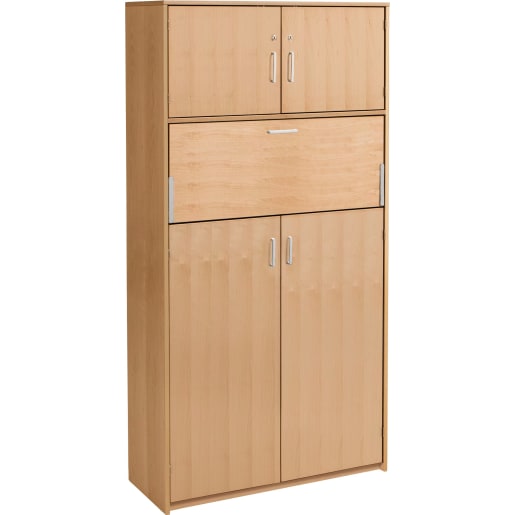 WEHRFRITZ Schrank-Arbeitsplatz Forminant, Dekor, B100 x H182 x T39,4 cm | ab 0+ | Hochschränke und mittelhohe Schränke