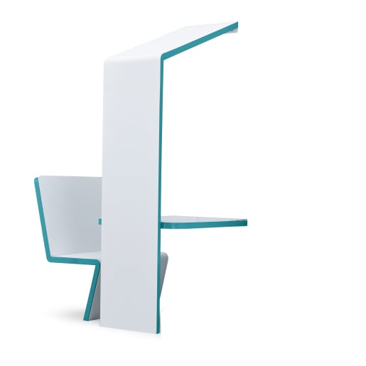WEHRFRITZ Tisch Haus, wandbefestigt, B 65 x H 71 x T 100 cm | ab 6+ Jahre | Klapp- und Mehrzwecktische | Für Schule & Hort