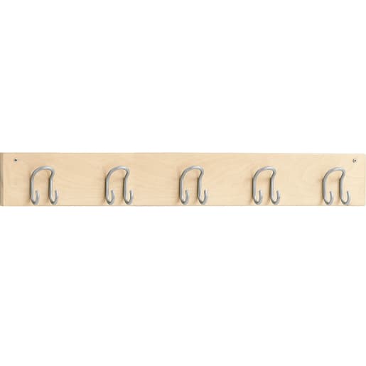 WEHRFRITZ Hakenleiste YUNA, 5 Haken, B. 99,5 cm | ab 0+ | Kleiderständer, Garderoben, Haken und Zubehör | Für Krippe & Kindergarten, Schule & Hort