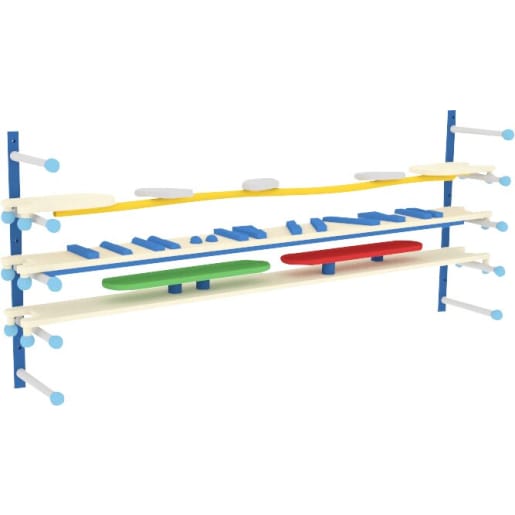 WEHRFRITZ Wandhalterung für Balancierbretter, 2 Stück | Wippen, Balancieren und Karusells, portable | Für Krippe & Kindergarten, Schule & Hort