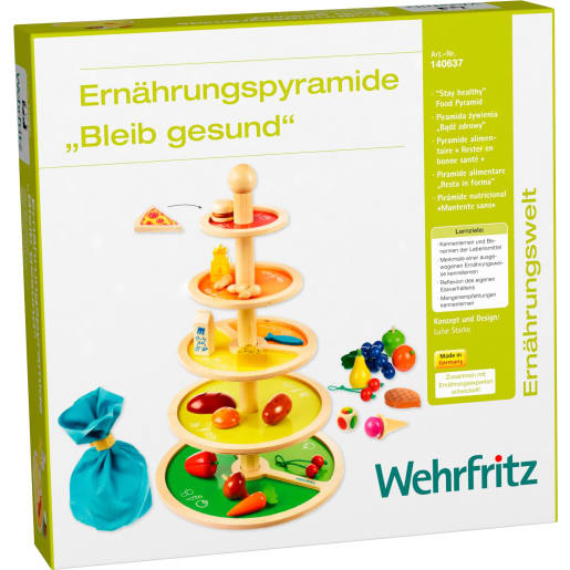 WEHRFRITZ Ernährungspyramide Bleib gesund | ab 3+ Jahre | Lernspiele | Für Krippe & Kindergarten, Schule & Hort, Therapie & Pflege