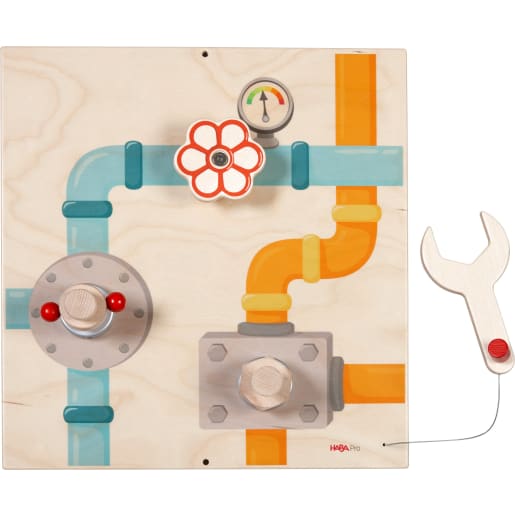 WEHRFRITZ Wandplatte Mechaniker | ab 18+ Monate | Funktionswände und -elemente für Spiel und Sinneserfahrung | Für Krippe & Kindergarten, Therapie & 