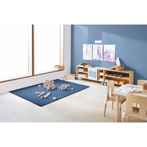 WEHRFRITZ Bauteppich, Mineralblau, 2 x 3 m | ab 0+ | Teppiche und Fußmatten