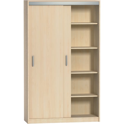 WEHRFRITZ Schiebetürenschrank m. Mittelwand variado, B 100 x H 191 x T 43,5 cm