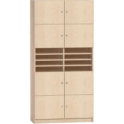 WEHRFRITZ Schließfachschrank, B 80 x H 191 x T 45,5 cm | ab 12+ Jahre | Hochschränke und mittelhohe Schränke | Für Krippe & Kindergarten, Schule & 