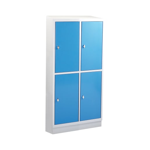 Schultaschenschrank, 2 x 2 Fächer, B 72,5 x H 165 x T 50 cm