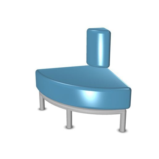WEHRFRITZ Sofa Rebello Viertelkreis, Kunstleder, div. Farben