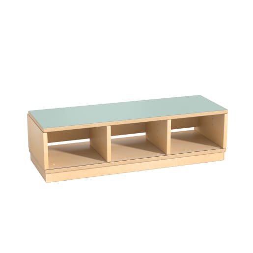 WEHRFRITZ Garderobenbank YUNA mit 3 Fächern, optional mit Metall-Einlageböden, div. Farben, B 90 x H 35 x T 33 cm | ab 3+ Jahre | Garderobenbank | Für